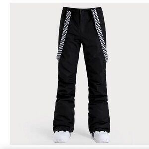NWT SMN Women's Highland Bib Ski Pants in Black | Snow Wear - XS